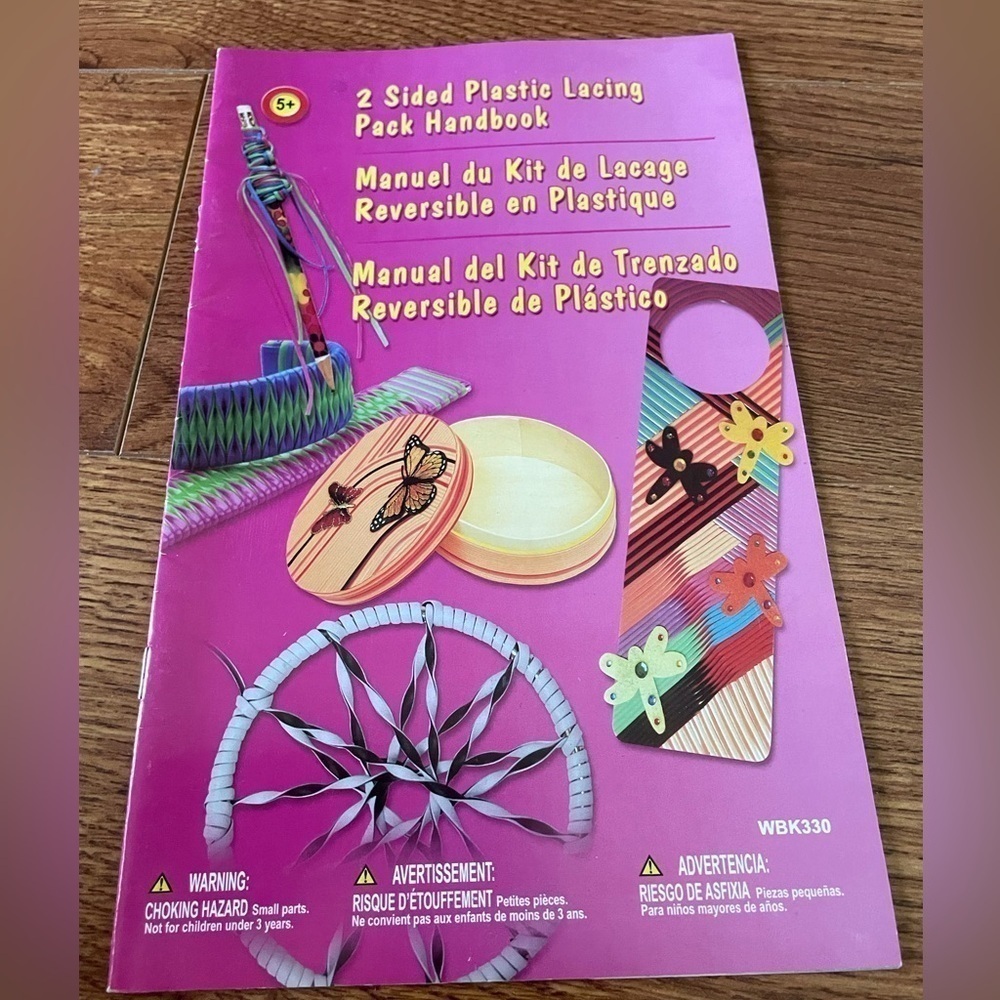 2 sided plastic lacing handbook paperback book
